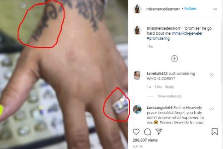 Jenae Gagnier shared a video of her left hand flexing diamond ring.
